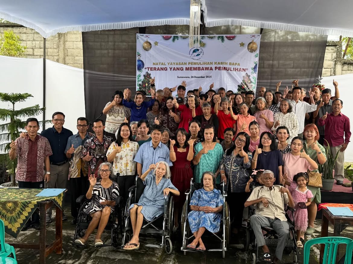 Perayaan Natal Yayasan Pemulihan Kasih Bapa bersama para kalayan, Sumowono, 26 Desember 2025